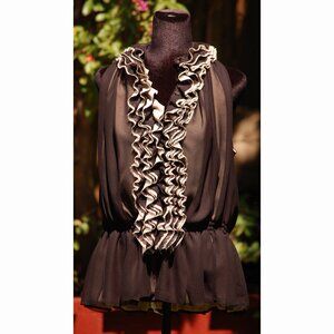 Neiman Marcus For Target Robert Rodriguez Ruffle Top Halter Tank Blouse